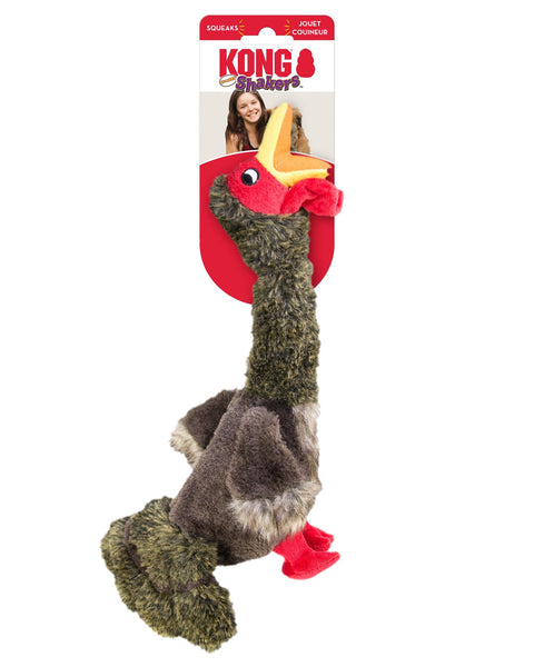 KONG Shakers Honkers Turkey Dog Toy Multi-Color 1ea/SM