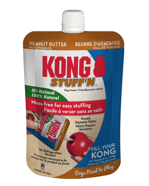 KONG Stuff'N Dog Treat Paste Pouch Peanut Butter 1ea/6 oz