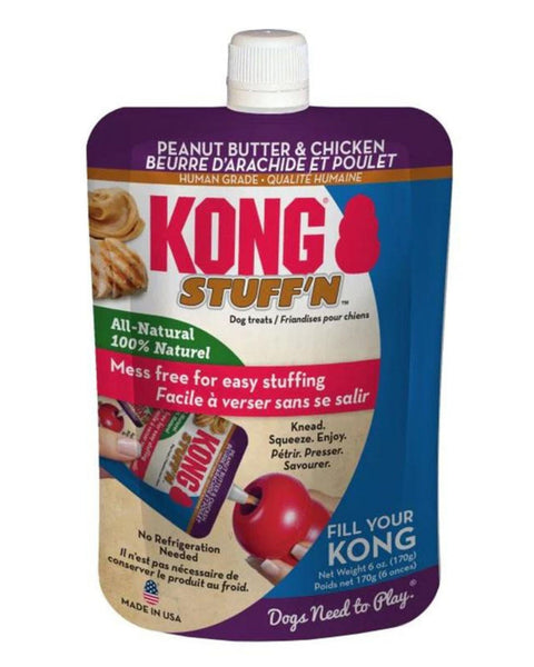 KONG Stuff'N Dog Treat Paste Pouch Peanut Butter & Chicken 1ea/6 oz
