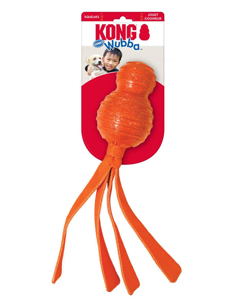 KONG Wubba Dog Toy Comet Orange 1ea/XL