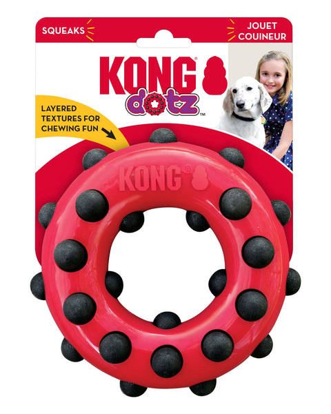 KONG Dotz Circle Dog Toy 1ea/SM