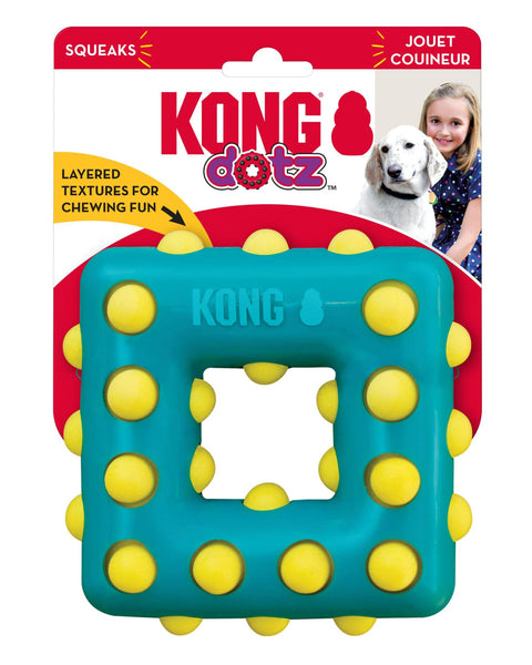 KONG Dotz Square Dog Toy 1ea/LG
