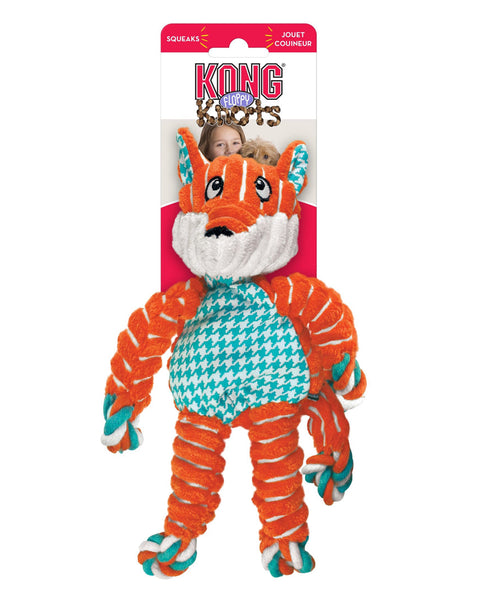 KONG Floppy Knots Fox Dog Toy Multi-Color 1ea/SM/MD