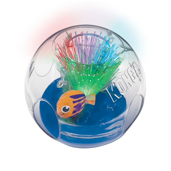KONG Bat-A-Bout Glow Aquarium Cat Toy 1ea/MD