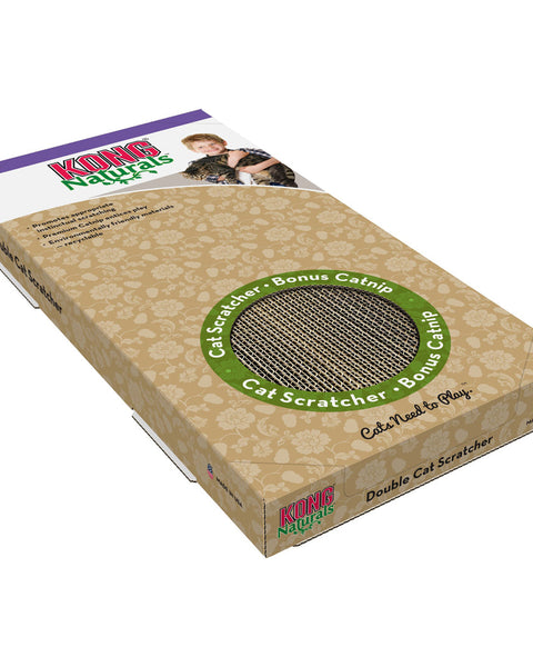 KONG Double Cat Scratcher Brown 1ea/One Size