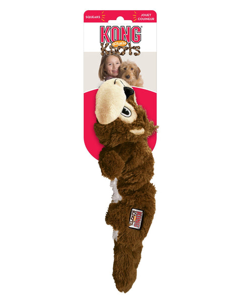 KONG Scrunch Knots Squirrel Dog Toy Brown 1ea/SM/MD