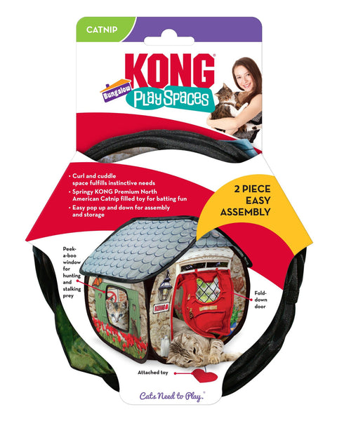 KONG Play Spaces Bungalow Cat Toy Multi-Color 1ea