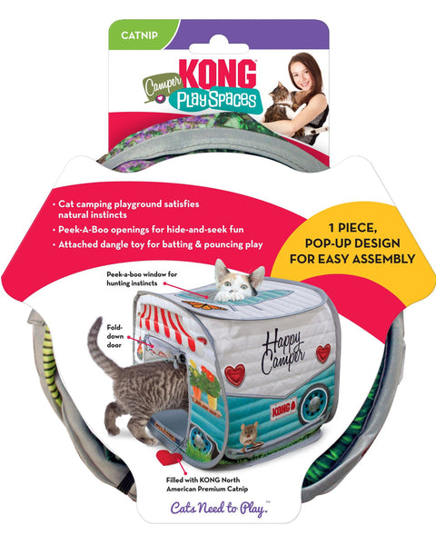 KONG Play Spaces Camper Catnip Toy Multi-Color 1ea/One Size