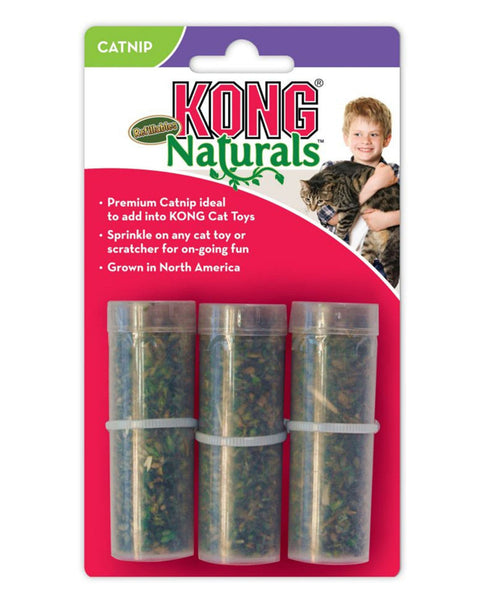 KONG Naturals Premium Catnip Refillable Tubes 1ea/9 g, 3 pk