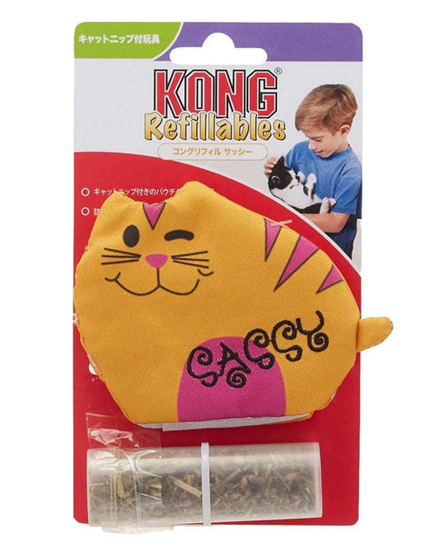 KONG Refillables Purrsonality Sassy Catnip Cat Toy Orange 1ea/One Size