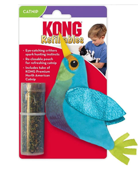 KONG Refillables Critter Catnip Cat Toy Hummingbird 1ea/One Size