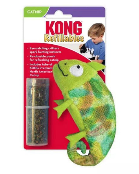 KONG Refillables Critter Catnip Cat Toy Chameleon 1ea/One Size