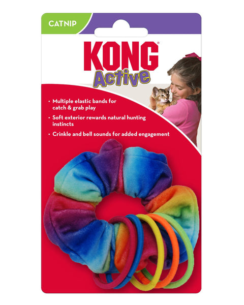 KONG Active Scrunchie Catnip Toy Multi-Color 1ea/One Size