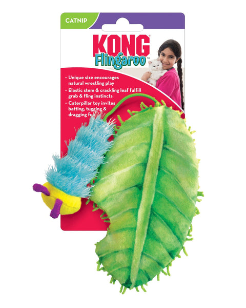 KONG Flingaroo CATerpillar Catnip Toy Multi-Color 1ea/One Size