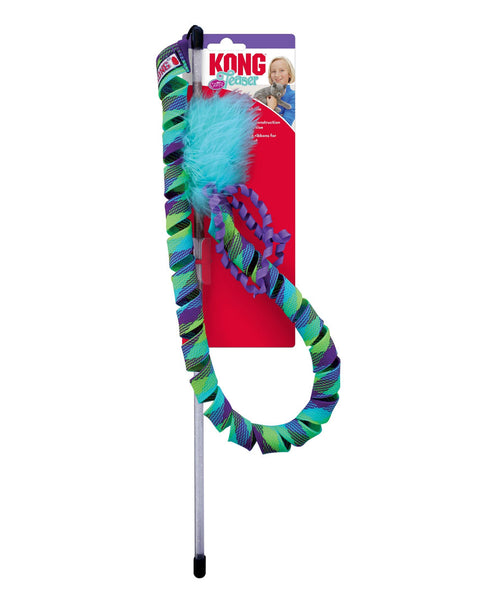 KONG Curlz Teaser Cat Toy Blue 1ea/One Size