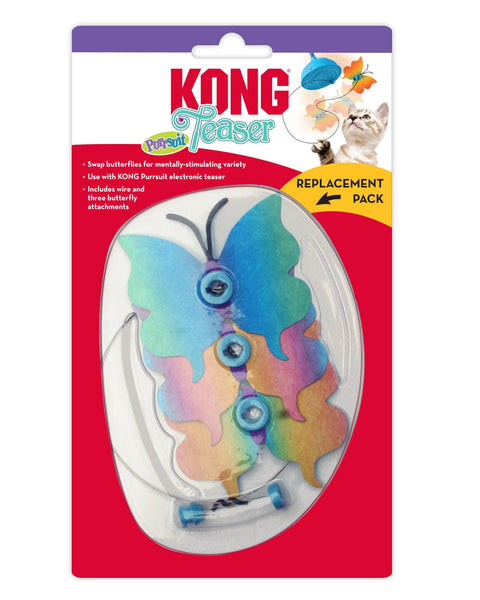 KONG Teaser Purrsuit Butterfly Replacement Pack Cat Toy 1ea/One Size