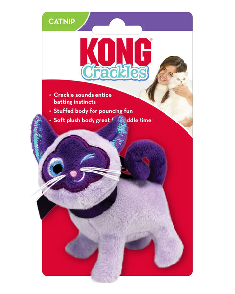 KONG Crackles Winz Catnip Toy Purple 1ea/One Size