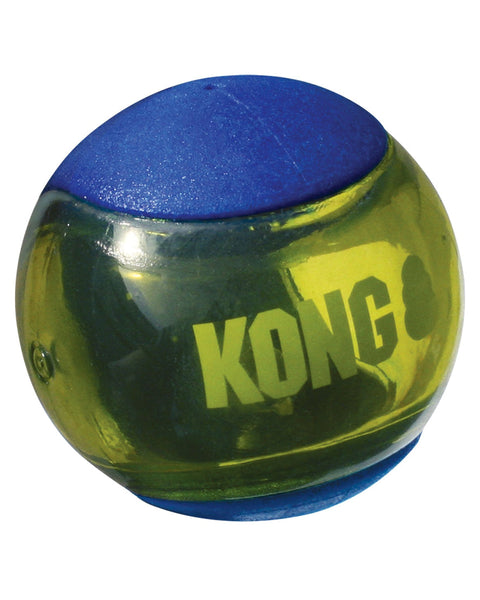 KONG Squeezz Action Ball Dog Toy Blue 1ea/MD