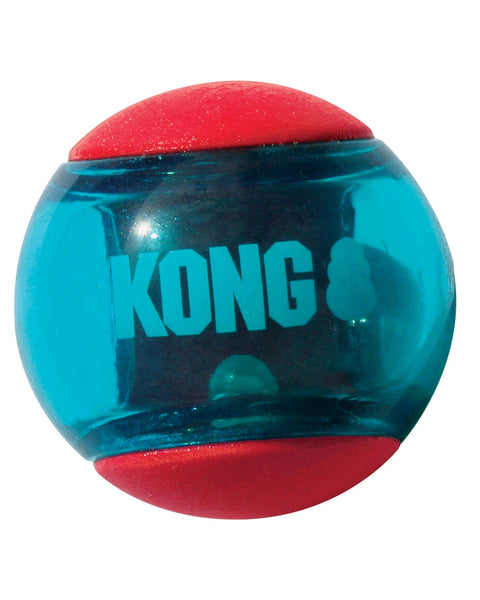 KONG Squeezz Action Ball Dog Toy Red 1ea/MD