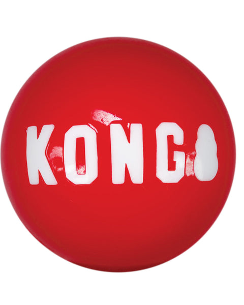 KONG Signature Ball Dog Toy Red 1ea/MD