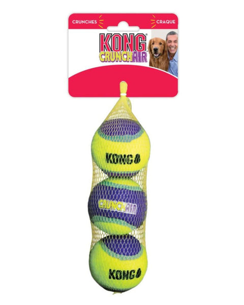 KONG Crunch Air Balls Dog Toy Purple MD (2 pack)