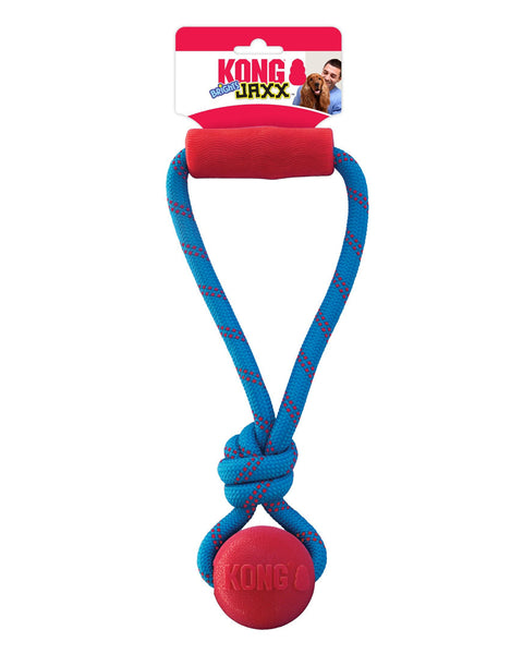 KONG Jaxx Brights Tug with Ball Dog Toy Assorted 1ea/MD