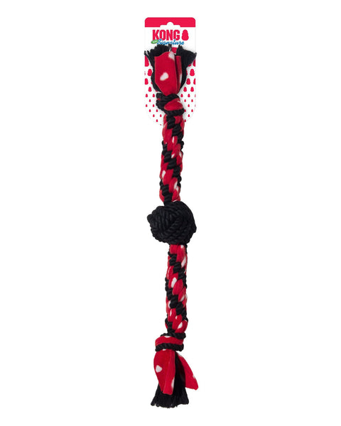KONG Signature Rope Dual Knot with Ball Dog Toy 1ea