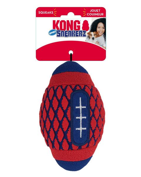 KONG Sneakerz Sport Football Dog Toy 1ea/MD