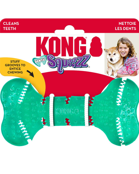 KONG Squeezz Dental Roller Bone Dog Chew 1ea/XS/SM