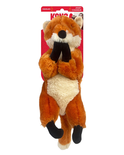 KONG Wild Low Stuff Creatures Dog Toy Fox 1ea/MD
