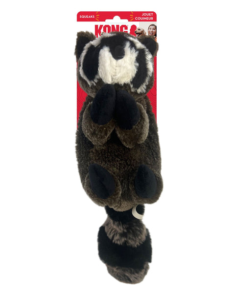 KONG Wild Low Stuff Creatures Dog Toy Raccoon 1ea/MD