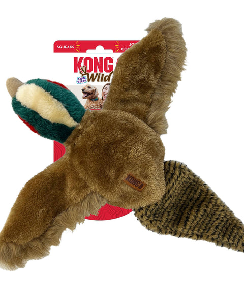 KONG Wild Low Stuff Creatures Dog Toy Pheasant 1ea/MD