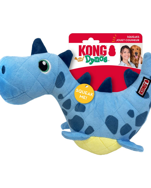 KONG Dynos Roars Dog Toy Blue, 1ea/MD/LG