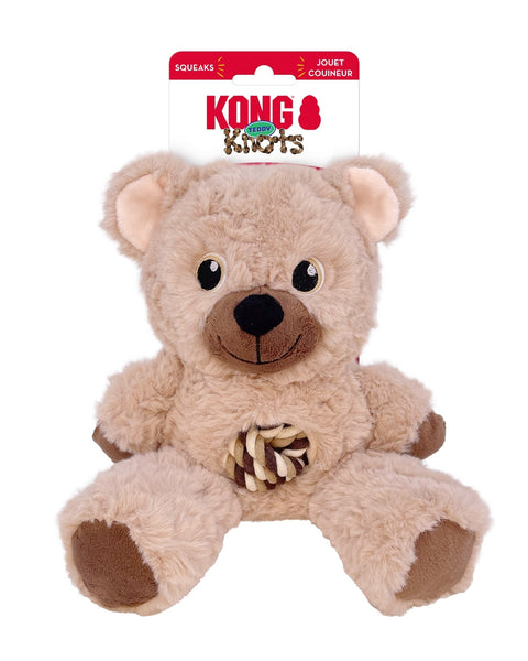 KONG Knots Teddy Dog Toy Assorted, 1ea/MD