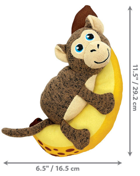 KONG Pull-A-Partz Pals Dog Toy Monkey, MD (2 pack)