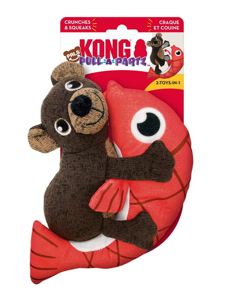 KONG Pull-A-Partz Pals Dog Toy Bear, MD (2 pack)