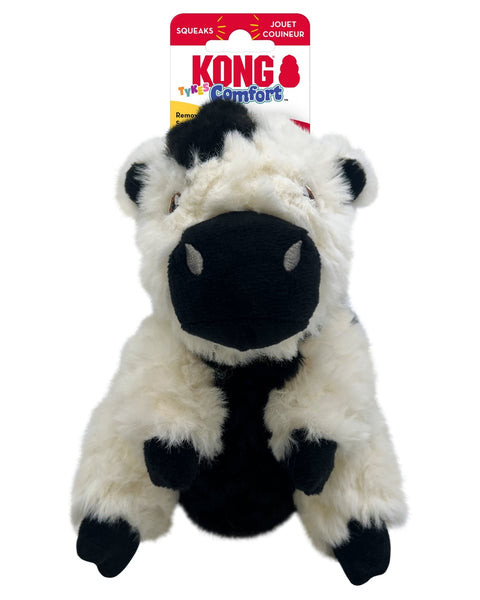 KONG Comfort Tykes Dog Toy Cow, SM (2Pack)