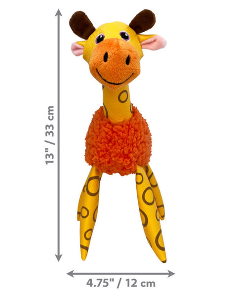 KONG Shakers Floofs Plush Dog Toy Giraffe, 1ea/MD