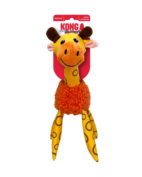 KONG Shakers Floofs Plush Dog Toy Giraffe, 1ea/MD