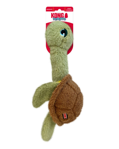 Kong Scruffs Dog Toy Turtle, 1ea/Medium/Large