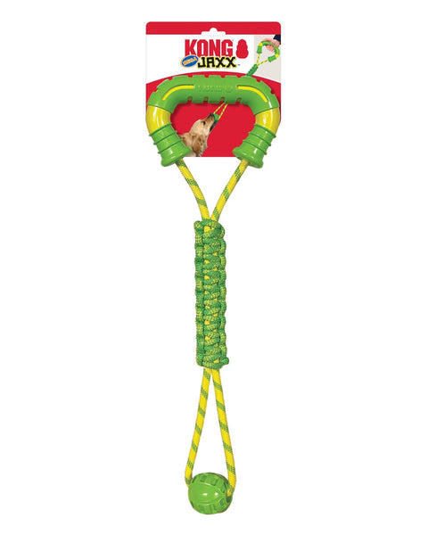 KONG Jaxx Mega Tug Dog Toy Yellow & Green 1ea/One Size