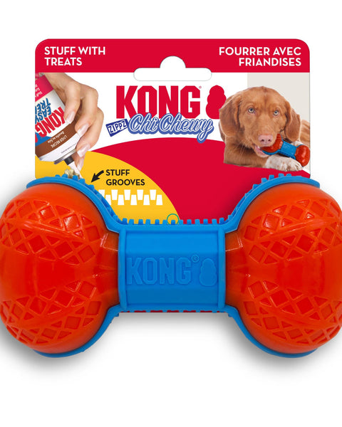 KONG ChiChewy Zippz Dog Toy Bone 1ea/MD