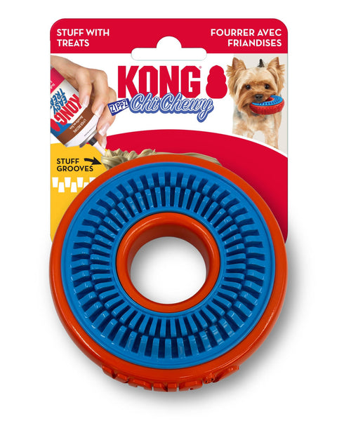 KONG ChiChewy Zippz Dog Toy Ring 1ea/SM