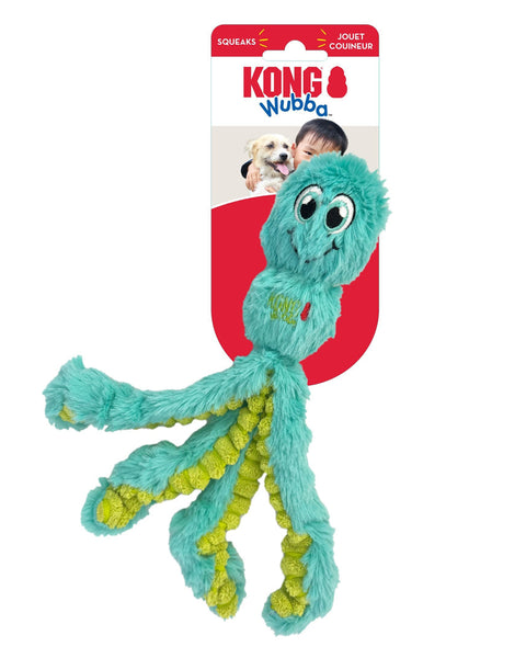KONG Wubba Octopus Dog Toy Assorted 1ea/SM