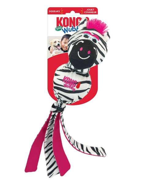 KONG Wubba Zoo Dog Toy Zebra 1ea/LG
