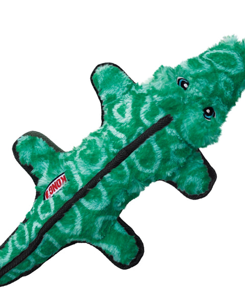 KONG Ballistic Dog Toy Alligator, MD/LG (2 pack)