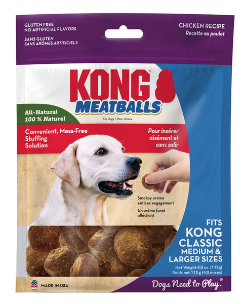 KONG Meatballs Dog Treat Standard 1ea/4 oz