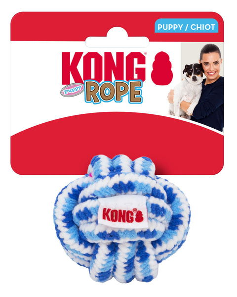 KONG Rope Puppy Toy Ball Assorted 1ea/SM