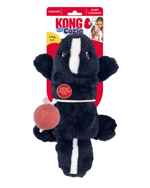 KONG Cozie Pocketz Dog Toy Skunk 1ea/SM