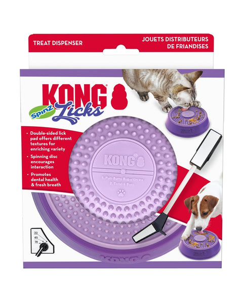 KONG Licks Spinz Treat Dispenser 1ea/SM